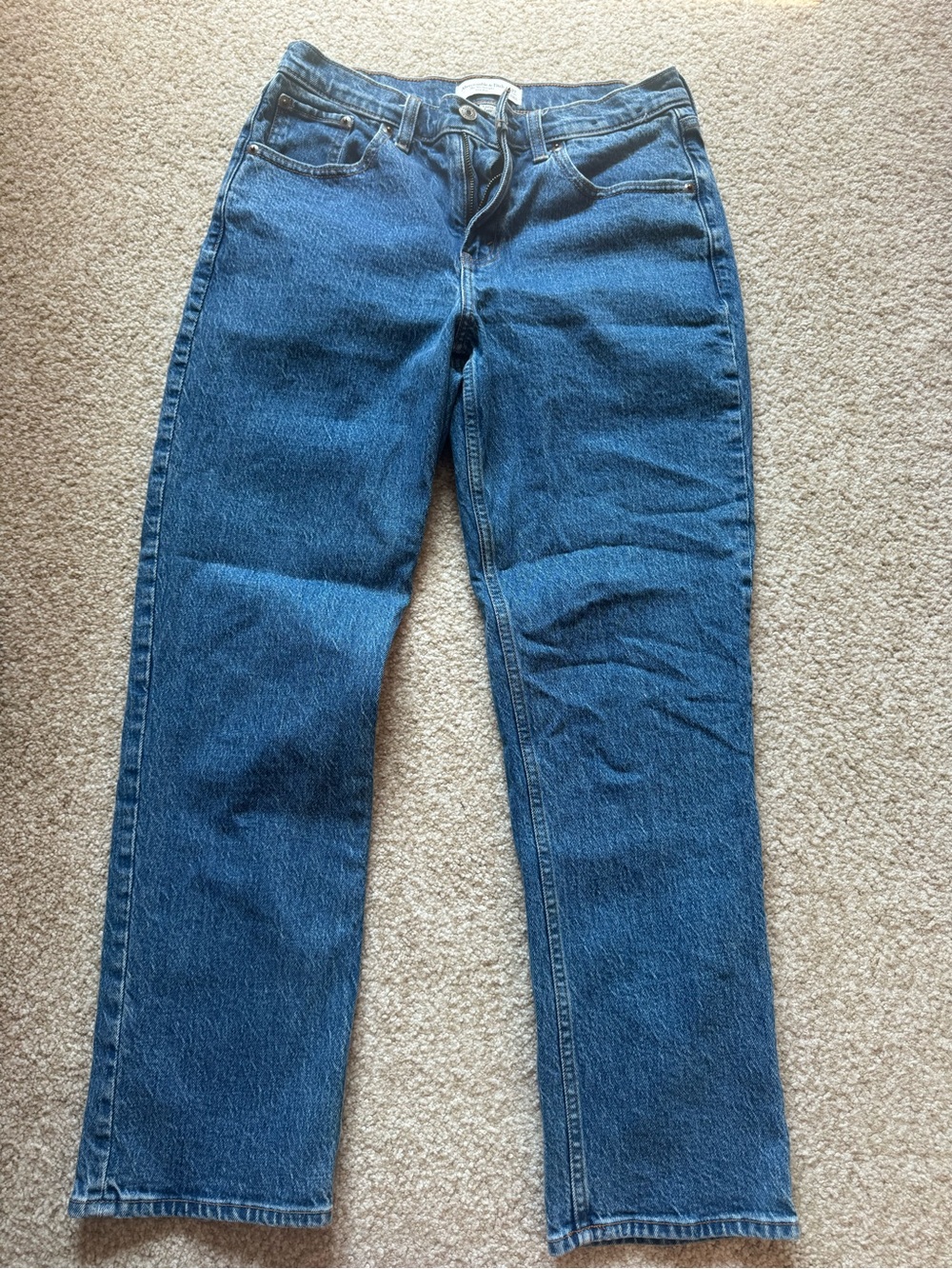 Abercrombie 90s straight mid rise
